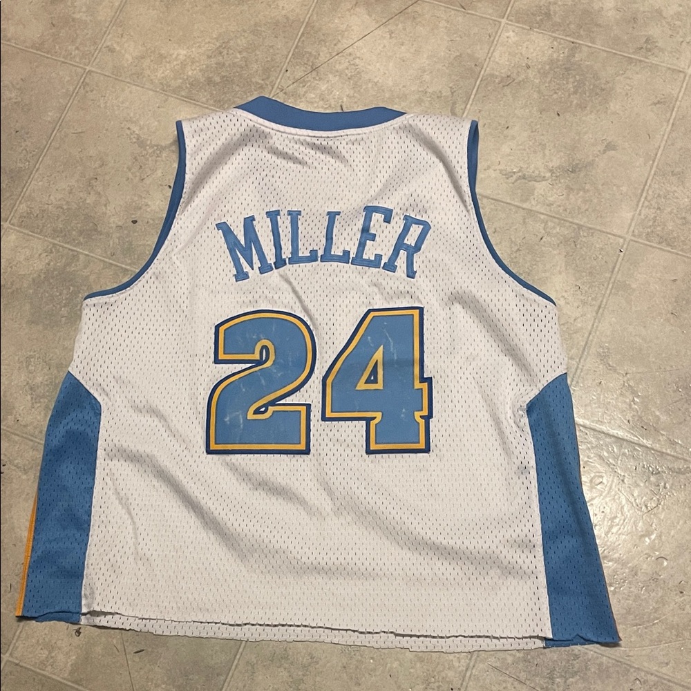 reggie miller jersey vintage adidas cropped